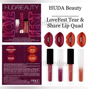 HUDA Beauty: Love Fest Tear & Share Lip Quad
